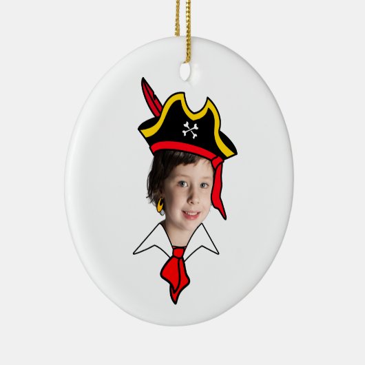  Pirate Photo Booth Keramisch Ornament (Rechts)