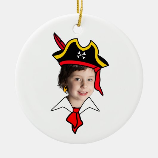  Pirate Photo Booth Keramisch Ornament (Voorkant)