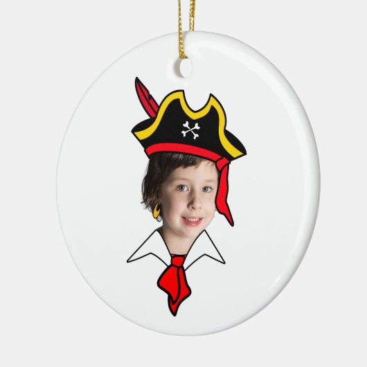 Pirate Photo Booth Keramisch Ornament (Links)