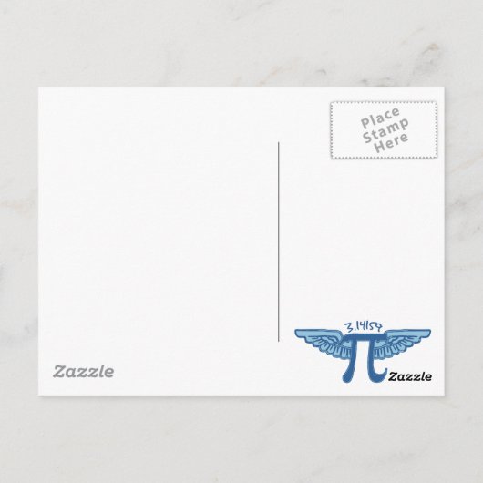 Pirate Pi Day Gear Briefkaart (Achterkant)