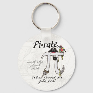 Pirate Pi Day Gear Sleutelhanger
