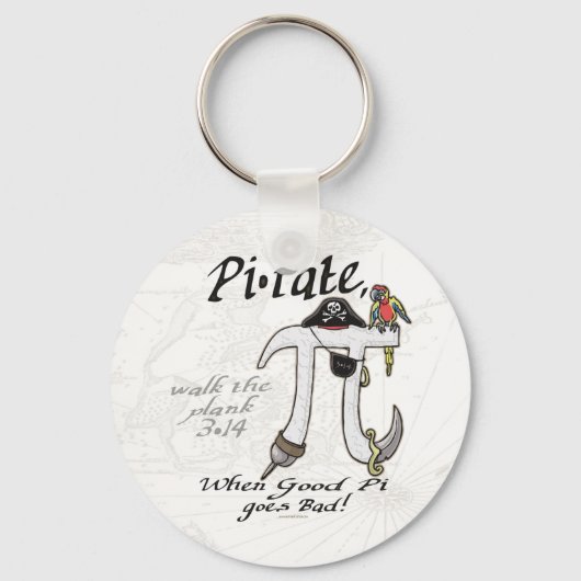 Pirate Pi Day Gear Sleutelhanger (Voorkant)