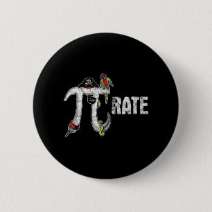 Pirate Pi Day Pirate Lover Fun Pi Day T-shirt Ronde Button 5,7 Cm