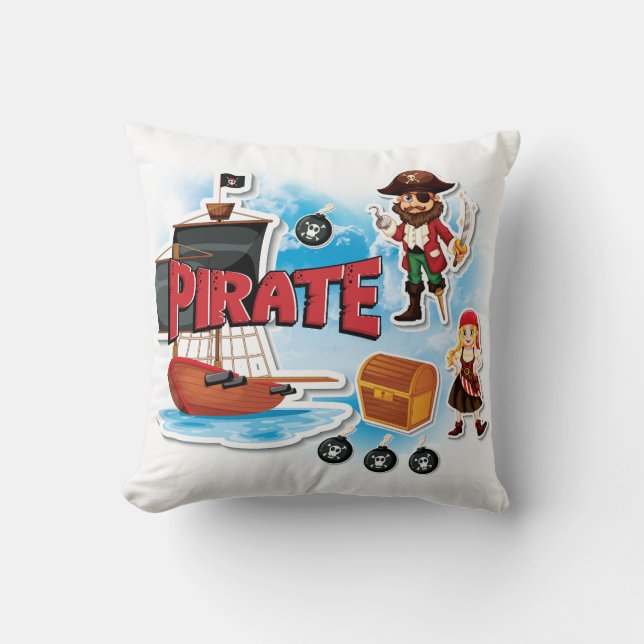 Pirate Pillow Kussen (Voorkant)