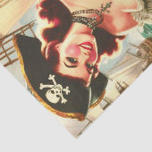  Pirate Pin Up Tissuepapier (Detail)