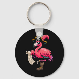 Pirate Pink Flamingo Grappig Halloween Party Kostu Sleutelhanger