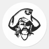 Pirate Pirates Ronde Sticker (Voorkant)