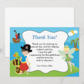 Pirate Pixie Fairy Hartelijk dank Bedankkaart (Voorkant / Achterkant)