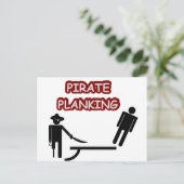 Pirate Planking Briefkaart (Staand voorkant)