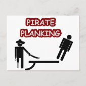 Pirate Planking Briefkaart (Voorkant)