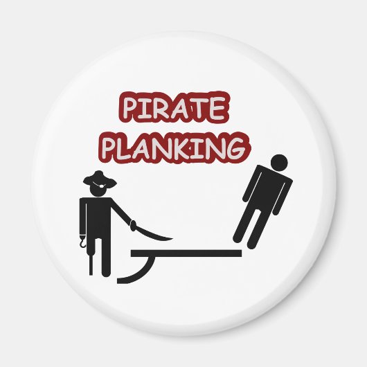 Pirate Planking Magneet (Voorkant)