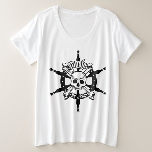 Pirate Plus Size Tshirt (Design voorkant)