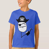 Pirate poker face - meme t-shirt (Voorkant)