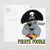 Pirate Poodle Briefkaart (Voorkant / Achterkant)