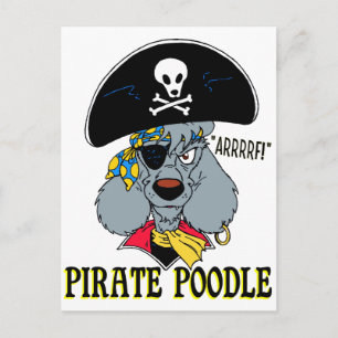 Pirate Poodle Briefkaart