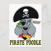 Pirate Poodle Briefkaart (Voorkant)