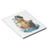 Pirate Poodle � Grappige Zee Hond Notitieblok (Schuin)