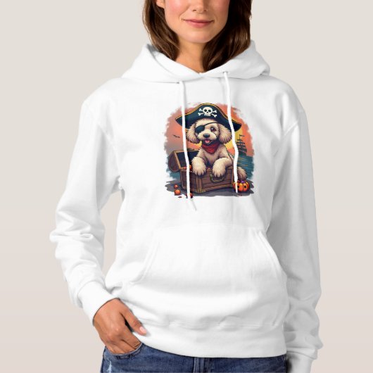 Pirate Poodle Plunder Hoodie (Voorkant)