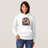Pirate Poodle Plunder Hoodie (Voorkant volledig)