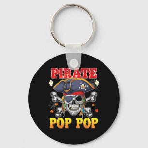 Pirate Pop-pop schedel Crossbones Halloween Kostuu Sleutelhanger