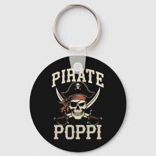 Pirate Poppi Grappige Kapitein Matching Halloween Sleutelhanger