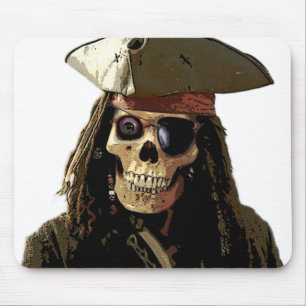 Pirate Posterized skull face Muismat