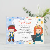 Pirate Princess Bedankt voor je persoonlijke kaart (Staand voorkant)