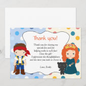 Pirate Princess Bedankt voor je persoonlijke kaart (Voorkant / Achterkant)