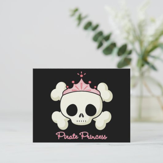 Pirate Princess Briefkaart (Staand voorkant)