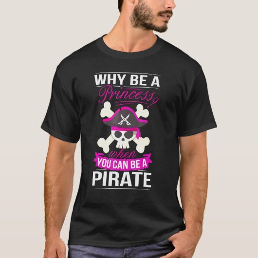 Pirate Princess Costume Women Pirates Booty Pirate T-shirt (Voorkant)