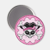 Pirate Princess Kat Skull Magneet (Voorkant / Achterkant)