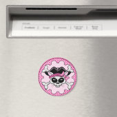 Pirate Princess Kat Skull Magneet (Insitu (Vaatwasser))