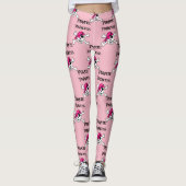 Pirate Princess met roze schedel Leggings (Voorkant)