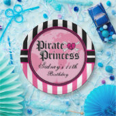 Pirate Princess Party Papieren Bordje (Feest)