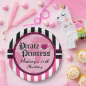 Pirate Princess Party Papieren Bordje (Feest)