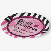 Pirate Princess Party Papieren Bordje (Gekanteld)