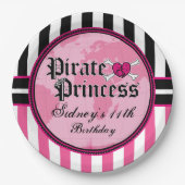 Pirate Princess Party Papieren Bordje (Voorkant)