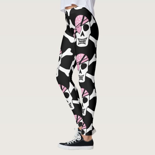 Pirate Princess Pink Skull Leggings (Links)