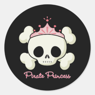Pirate Princess Ronde Sticker