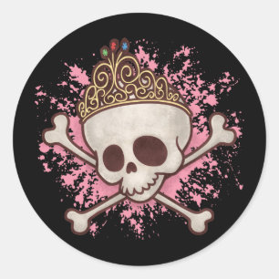 Pirate Princess-tiara Ronde Sticker