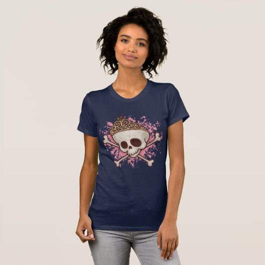 Pirate Princess-tiara T-shirt (Voorkant volledig)