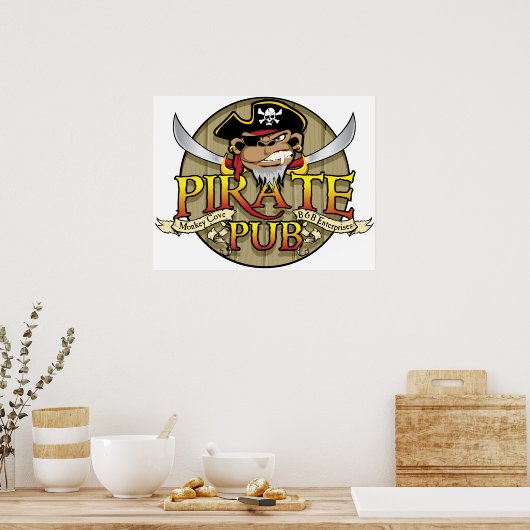 Pirate Pub Poster (Keuken)