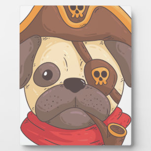 Pirate pug fotoplaat