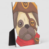 Pirate pug fotoplaat (Zijkant)