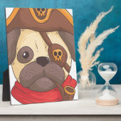 Pirate pug fotoplaat (Zijkant)
