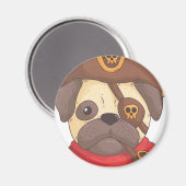 Pirate pug magneet (Voorkant / Achterkant)