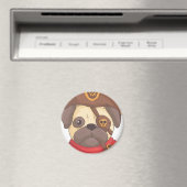 Pirate pug magneet (Insitu (Vaatwasser))