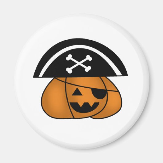 Pirate Pumpkin Magneet (Voorkant)