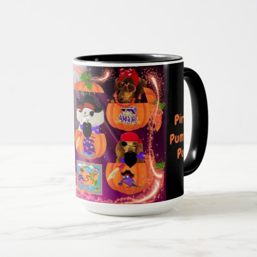 Pirate Pumpkin Pups Mug Mok (Voorkant rechts)
