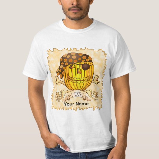 Pirate Pumpkin  t-shirt (Voorkant)